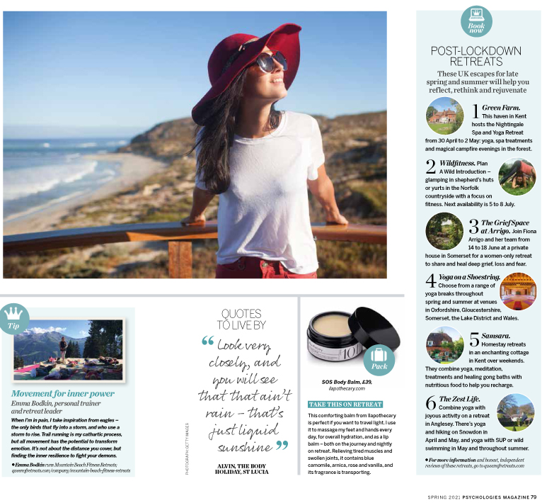 Psychologies magazine - Yoga on a Shoestring review - YOAS