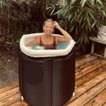 Nancy Campbell ice bath - YOAS Yoga Retreats